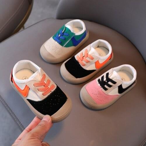 Toddler Canvas Shoes Infant Soft Soles Non-Slip Breathable Kids Shoes Walking Baby Girl Cloth Shoes Newborn Leisure Board Shoes