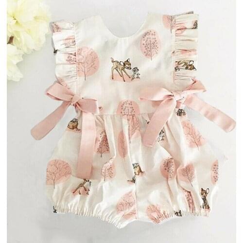 Baby Romper Girl Organic Cotton 0-3 6 9 Months Outfits Baby Girl Ruffles Boutique Clothing Double Gauze Infant Bubble Outfit