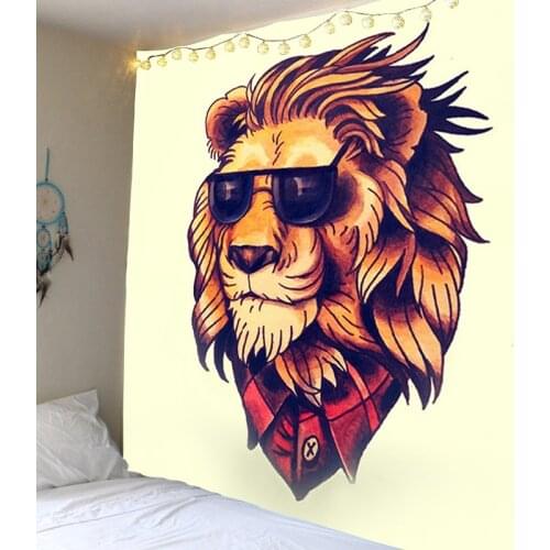 Lion Wall Tapestry Tapestry Blanket Tent Camp Travel Mattress Boho Style Tapestry