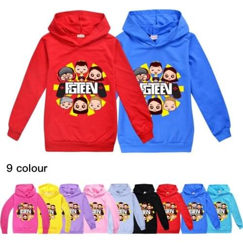 Toddler Girl Tops Kids Clothes Cotton FGTEEV Fall Long Sleeve Shirt Teengage Hooded Fashion Boys Sweatshirt Baby Shirt 10 To 12