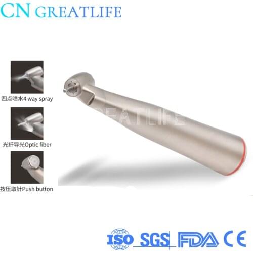 Nsk Ti Max Z45l Style 45 Degree E-type Connector Low Speed Hand Piece 1:4.2 Increasing Nsk Style Led Contra Angle Handpiece