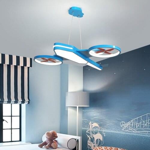 Childrens room bedroom lamp creative fashion cartoon lamp boy eye plane light led ceiling lamp WF1220355