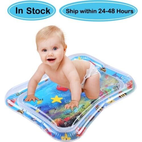 Summer Baby Water Mat Inflatable Patted Pad Cushion Infant Toddler Water Play Mat for Children Education Developing Baby Toys