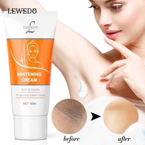 LEWEDO 60ml Underarm Whitening Cream Deep Moisturizing Body Creams Armpits Soothing Repair Lightening For Dark Black Skin Unisex
