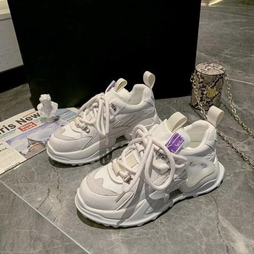 Llogai Spring Women Casual Sport Shoes Fashion Flats Women Shoes Mixed Colors Lace Up Sneakers Shoes Flat Platform Ladies Shoes