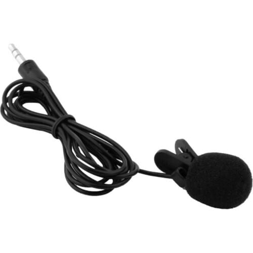 3.5mm Wired Lapel Clip Omnidirectional Microphone Lavalier Mic for Loudspeaker