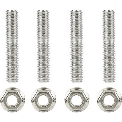 Exhaust Port Studs & Nuts Set For Harley 1984-15 Big Twin & 1986-15 Sportster