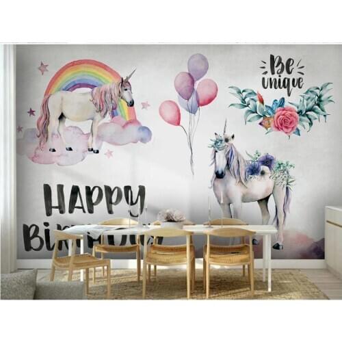 Custom mural 3d photo wallpaper European creative flower color couple horse decor living room wallpaper for walls 3 d in rolls