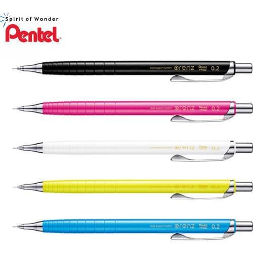 Pentel super fine hairline 0.2mm mechanical pencil high quality anti-breaking lead system mechanical pencil 5 colors option
