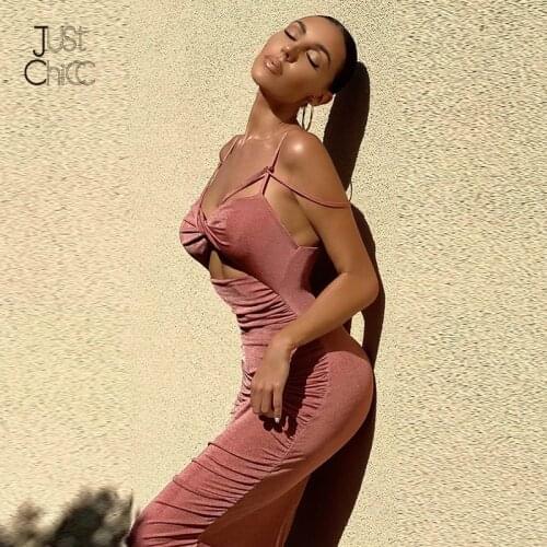 Justchicc Spaghetti Strap Hollow Out Velvet Sexy Summer Dress Strapless Sleeveless Ruched Party MIDI Dress 2021 Solid Clothes