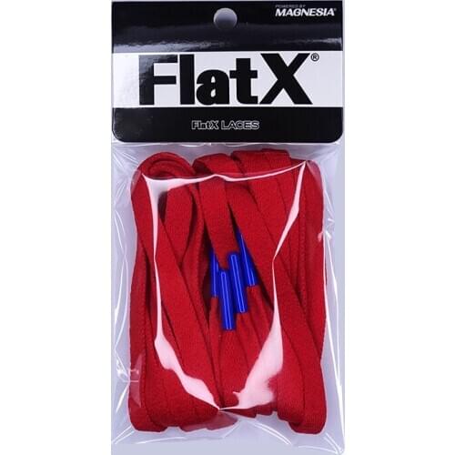 FlatX 8mm Red/ Royal Blue Color Metal Tips Shoelaces High Quality Professional Sneaker Laces Shoelace Lacet