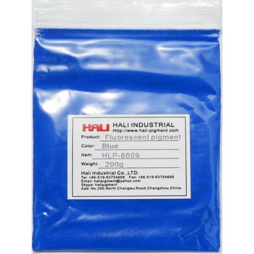 Sell fluorescent pigment, bright blue color powder, neon pigment,fluorescence powder,1lot=200gram HLP-8009 blue, free shipping