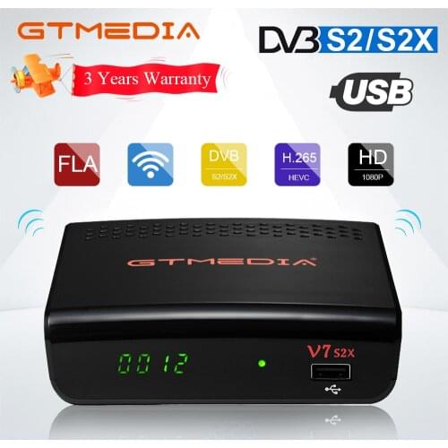 Full HD 1080P Gtmedia V7 S2x Satellite Receiver with USB Wifi Gtmedia V7S2x Digital Receptor Upgrade DVB-S2 GTmedia V7s no app