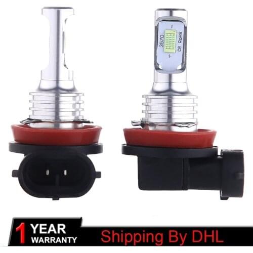 50 Pairs Shipping by DHL H11 LED Lamps For Cars Headlight Bulbs H4 led H8 Fog Light HB3 9005 HB4 Ice Blue 12000K 3000K Auto 3570