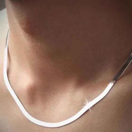 Utrend Simple Choker Necklace For Women Wholesale Punk Snake Chain Silver Color Hip Hop Boho Jewelry Collier Femme Bijoux