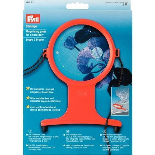 Germany Prym magnifying glass 611731, red, magnifying glass for embroidery, patchwork, handmade diy