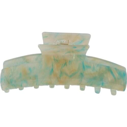 2021 New Hair Claw Large Geometric Hollow Square Tortoiseshell Leopard Acetate Hair Clip For Women Hair Accessories