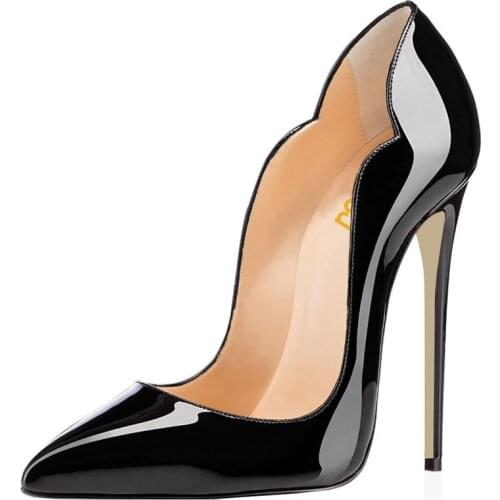 Quality Women Red Bottom Pumps So Kate 12cm Fashion High Heels Stilettos Black Ladies Patent Leather Wedding Shoe Women Shoes