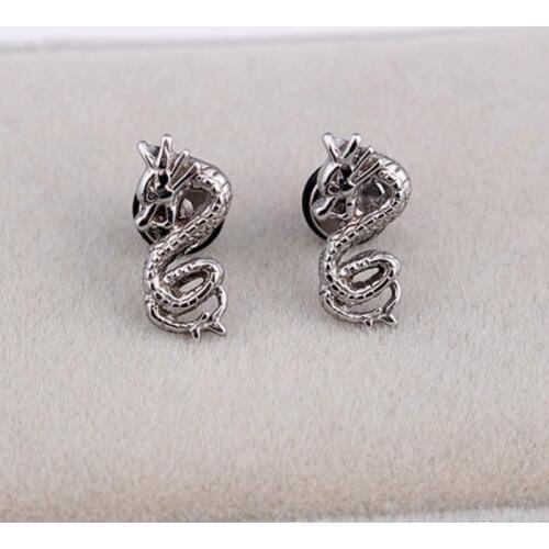 1Pcs 316 Stainless Steel Dragon Earrings Personality Animal Earrings Motorcycle Party Steampunk Earrings for Men Hio Hop Jewelry