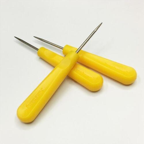 2pcs/lot Quality Handmade Shoes Stitching Drill Tools Supplier Plastic Handle Awl DIY Leather Hole Puncher Sewing Accessories