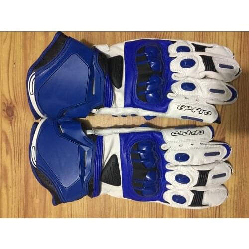 2019 New 4 Colors 100% Genuine Leather GP PRO Motorcycle Long Gloves Racing Driving GP PRO Motorbike Original Cowhide Gloves