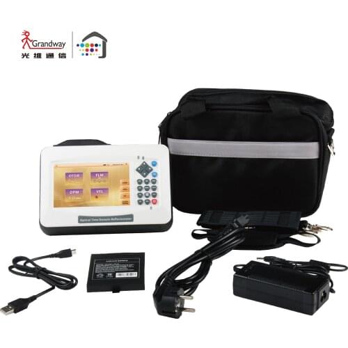 Grandway 5 Inch Touch Screen Mini OTDR FHO3000 Wavelength 1310/1550nm with 24dB - 35dB for Fiber Testing and Maintenance
