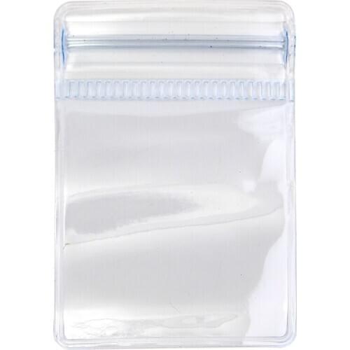 50pc 6x4cm Zipper Closure bags clear poly bag reclosable plastic small baggies