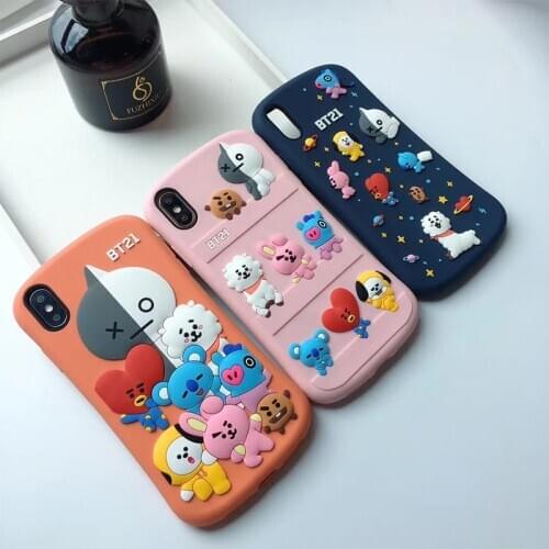 Luxury 3D Cute Cartoons Kawaii Silicone Soft Animal Phone Case For iPhone 12 Mini 11 Pro Max X XS MAX XR 7 8 plus 2020 SE Cover
