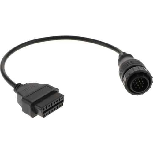 14 Pin to 16 Pin OBD2 Diagnostic Convertor Adapter Cable for