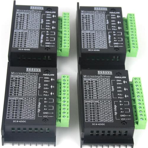 1/3/4PCS Stepper Motor Driver TB6600 NEMA 17 23 34 4.0A DC9-42V 42 57 86 Stepping Motor Controller for 3D Printer CNC Router