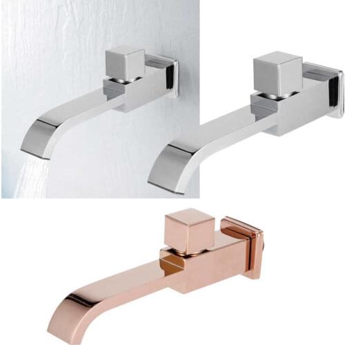 G1/2 Wall-in Basin Faucet Single Cold Waterfall Sink Faucets Water Tap Bathroom Kitchen Accessories torneira do banheiro