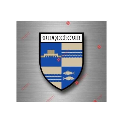 Interesting Sticker Decal Souvenir Car Coat Arms Shield City Travel Azerbaijan Car Decal Decoration Laptop