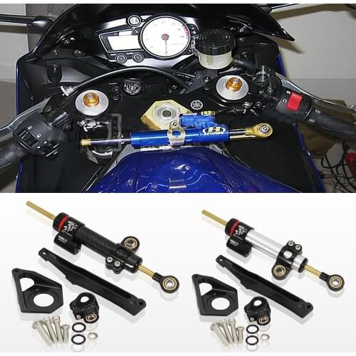 Motorcycles Steering Stabilize Damper Bracket Mount Kit For YAMAHA YZF600 YZF R6 2003 2004 2005