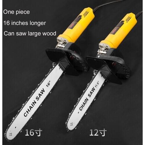 11.5 /16 Inch Chainsaw Bracket Changed Upgrade Electric Saw Parts Angle Grinder Into Chain Saw Mini Saw for 100/115/125/150mm