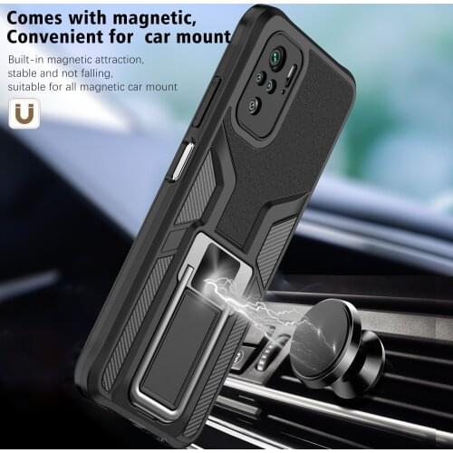 Magnetic Car Ring Case For Xiaomi Redmi note10 note9s pro max K40 K30 FOR MI POCO X3 M3 PRO NFC 11 Ring Buckle Stand Phone Cover
