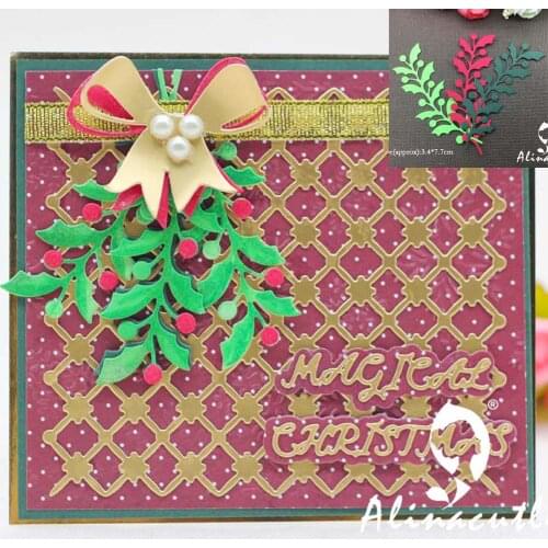 AlinaCraft METAL CUTTING DIES christmas leaf berry Scrapbooking paper craft card album punch stencil art cutter
