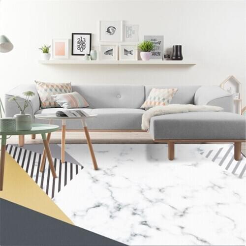 Nordic Style Minimalist Marble Geometric Element Pattern Carpet Carpets For Living Room Carpet Kids Room Non-slip Floor Mats