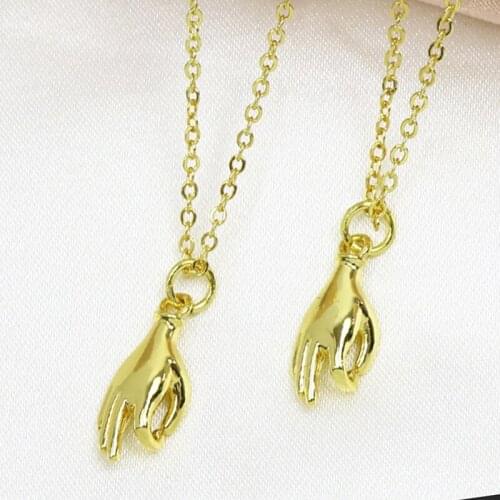 8 Pcs Ok Gesture Pendant Necklace Fashion Jewelry necklace Hand shape charms necklace fashion jewelry Women gift