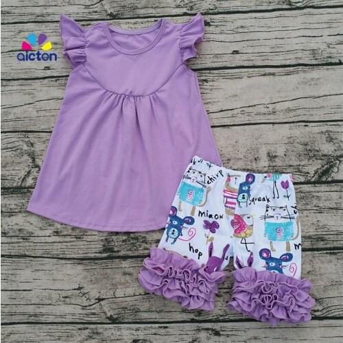 Toddler girl easter Summer Clothing Set Toddler Girl Spring Boutique Solid Cotton Boutique Clothing Spring Summer 2018