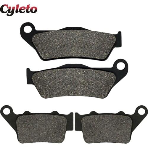 Cyleto Motorcycle Front and Rear Brake Pads for KTM LC4 Enduro 400 1996-2002 EXC 440 SX440 1994 1995 450 EXC 450 2003