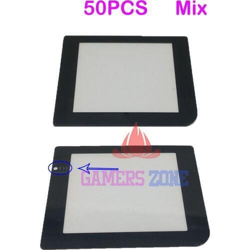 50pcs Plastic Screen Lens Protector W/ Without Lamp Hole for Nintendo GBP Gameboy Pocket Screen Protection Panel