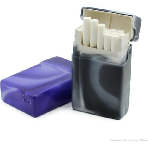 Portable Plastic Cigarette Case Dispenser Tobacco Storage Box Container Cigarettes Holder Smoking Accessories