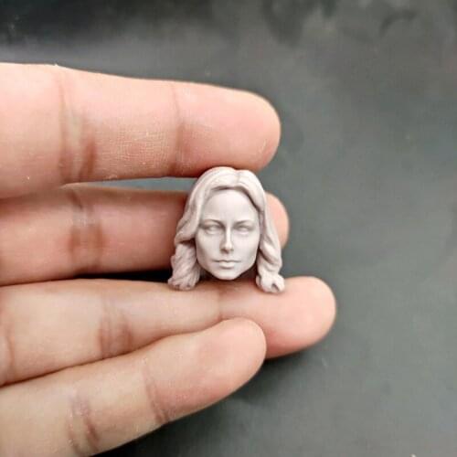 Blank 1/12 Scale Captain Brie Larson Head Sculpt Unpainted Fit 6" ML Figure