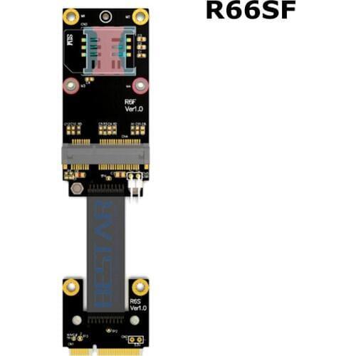 Riser WiFi Mini PCI-e wi-fi WAN mpcie To mPCIe Mini PCIe extender mSATA Riser Card adapter extension ribbon Cable 8Gbps 20cm 5cm