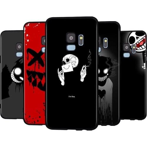 Smile Skeleton Devil Silicone Case For Samsung Galaxy A9 A8 A7 A6 A6S A8S Plus A5 A3 Star 2018 2017 2016 Phone Case