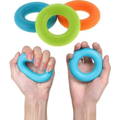 Silicone O Hand Gripper Grip Ring Hand Resistance Band Finger Stretcher Exercise for Forearm Wrist Training Hand Expander