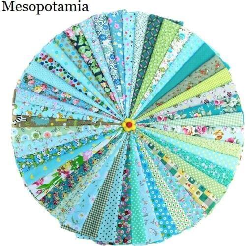 DIY Handmade Cloth 46 Color Green Department Printed Cloth Home Decoration Crafts Creative Arts Cloth Wholesale Cotton Cloth