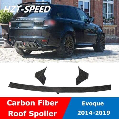 Evoque ST Style Carbon Fiber Trunk Rear Spoiler Wing For Land Rover Evoque Sport Car 2014-2019