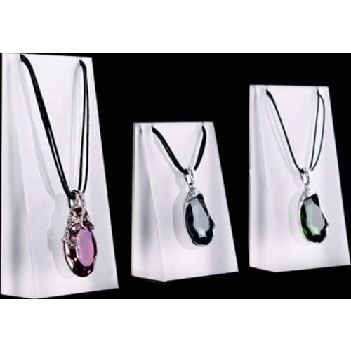3Pcs/Set Jewelry Display Shelf Storage Hanging Organizer Necklace Chain Stand Rack Holder Pendant Showcase