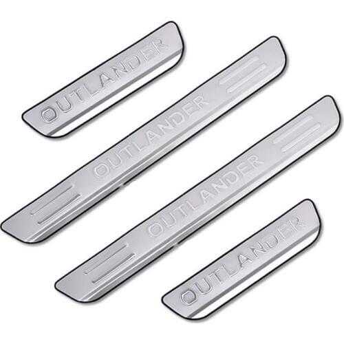 4pcs Stainless Steel Door Sills Scuff Plate Protector Cover Trim For Mitsubishi Outlander 2013-2016 2017 2018 Car Accessories